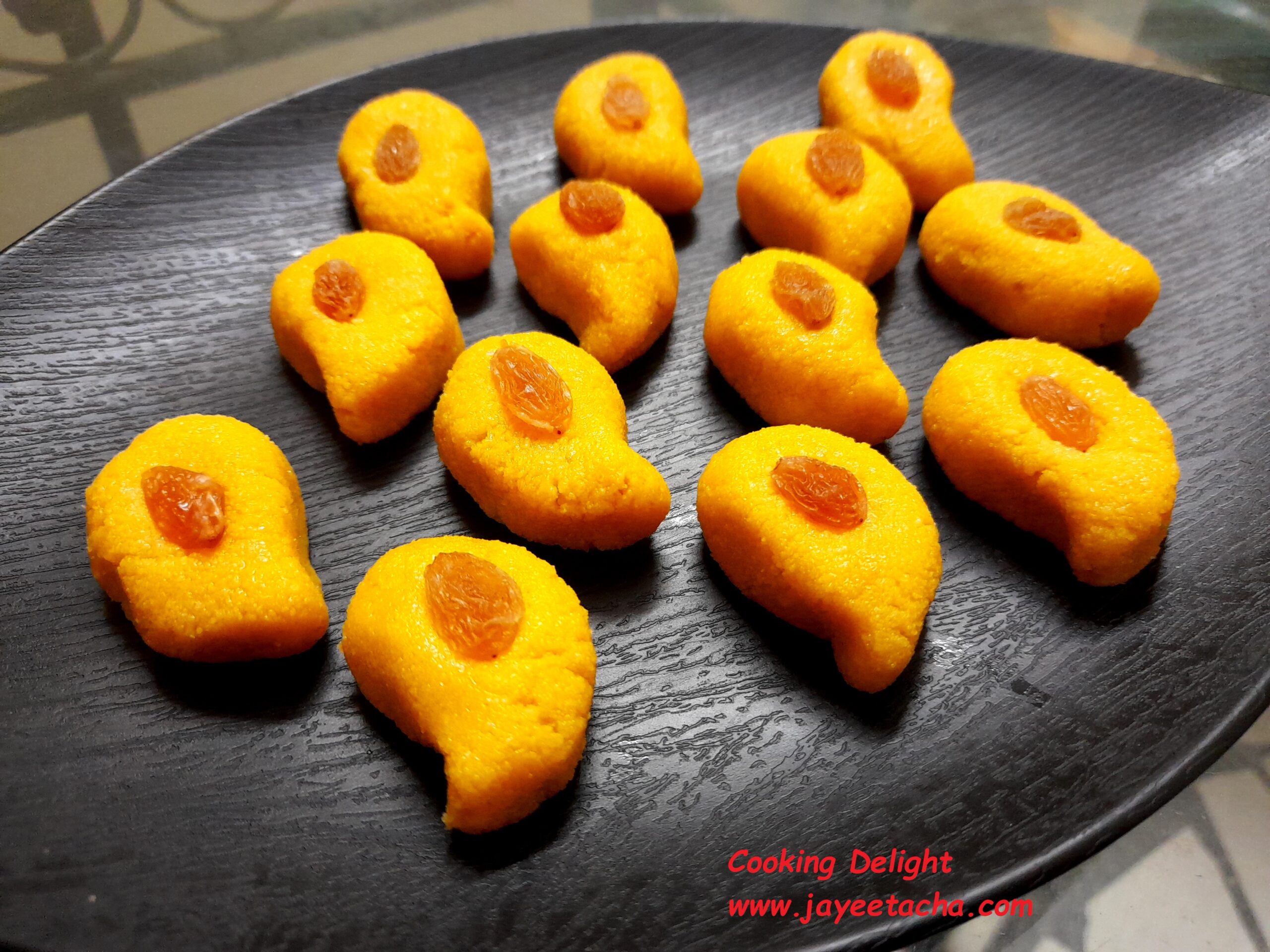 Aam Sandesh (Mango flavoured Sandesh)